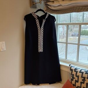 American Living Navy Mini Dress with White Trim